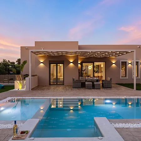 Вилла Koin Sunset, With Heated Pool & Whirlpool, By Thinkvilla Perama (Crete)